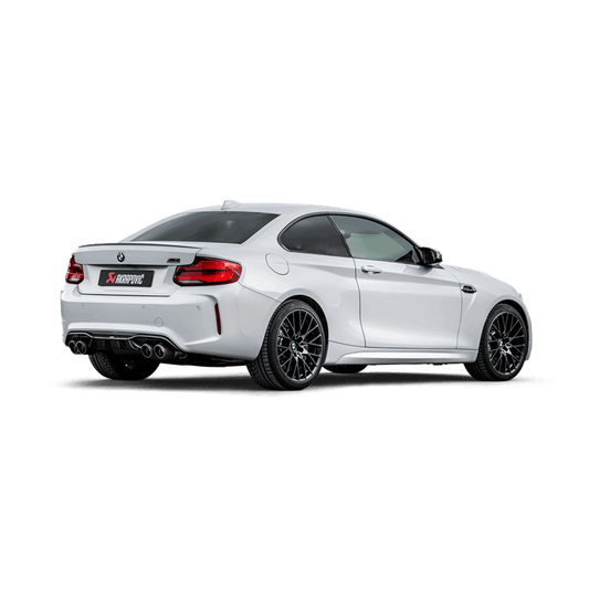 Akrapovic 2018+ BMW M2 Competition/M2 CS (F87N) Slip-On Line (Titanium) w/Carbon Fiber Tips | House of Apex