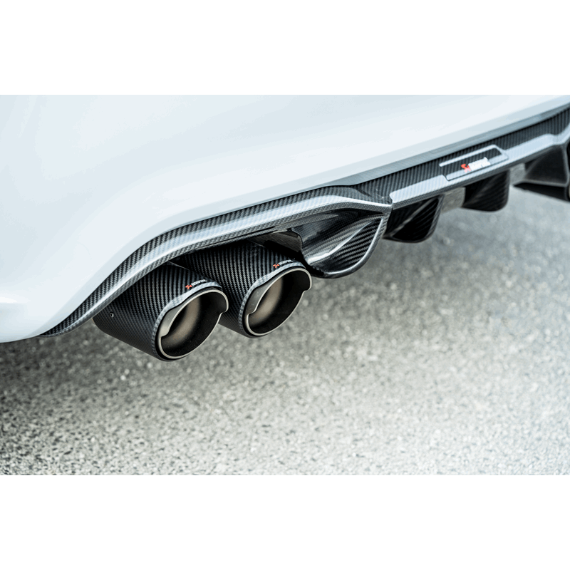 Akrapovic 2018+ BMW M2 Competition/M2 CS (F87N) Slip-On Line (Titanium) w/Carbon Fiber Tips | House of Apex