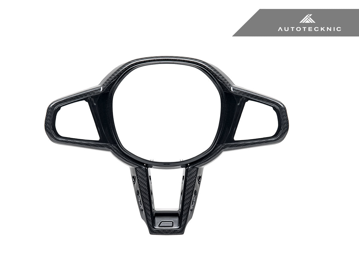 AutoTecknic LCI Carbon Steering Wheel Trim - G20