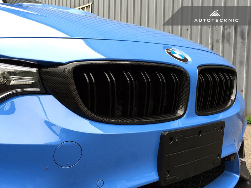 AutoTecknic Dual-Slats Carbon Fiber Front Grille Set - F80 M3/F82 M4