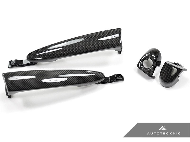 AutoTecknic Replacement Carbon Fiber Door Handles - BMW E90/ E92/ F30 3-Series
