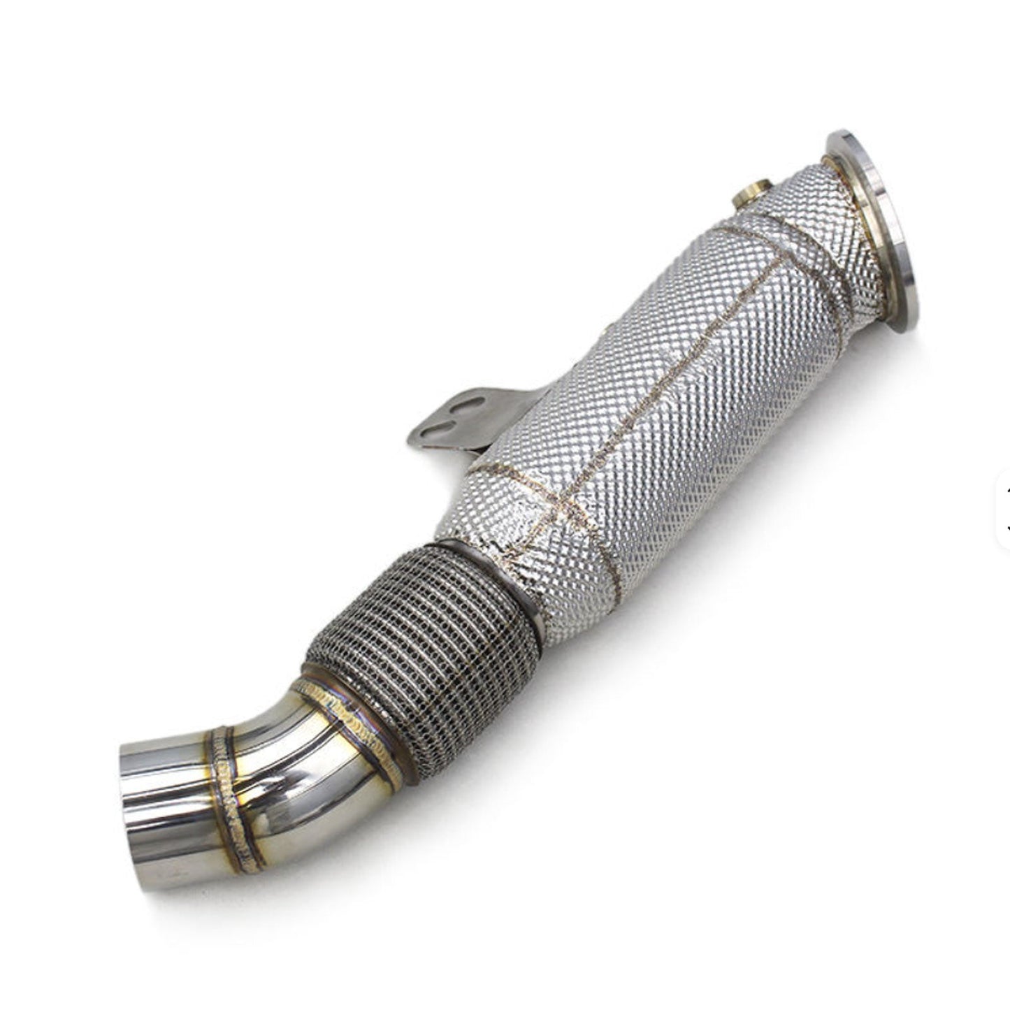 High Flow T304 Stainless Exhaust Downpipe for Toyota Supra A90 and BMW G20 M340i