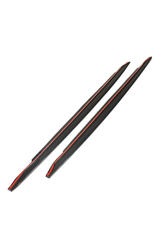G8X Dry Carbon Fiber Side Skirt Extensions