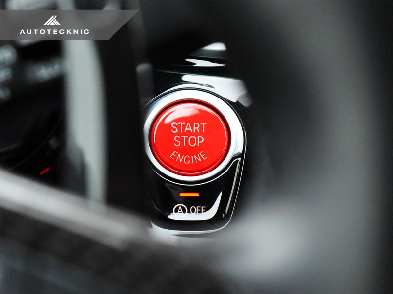 AutoTecknic Bright Red Start Stop Button - A90 Supra