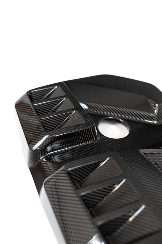 G8X Dry Gloss/Matte Carbon Fiber Engine Cover