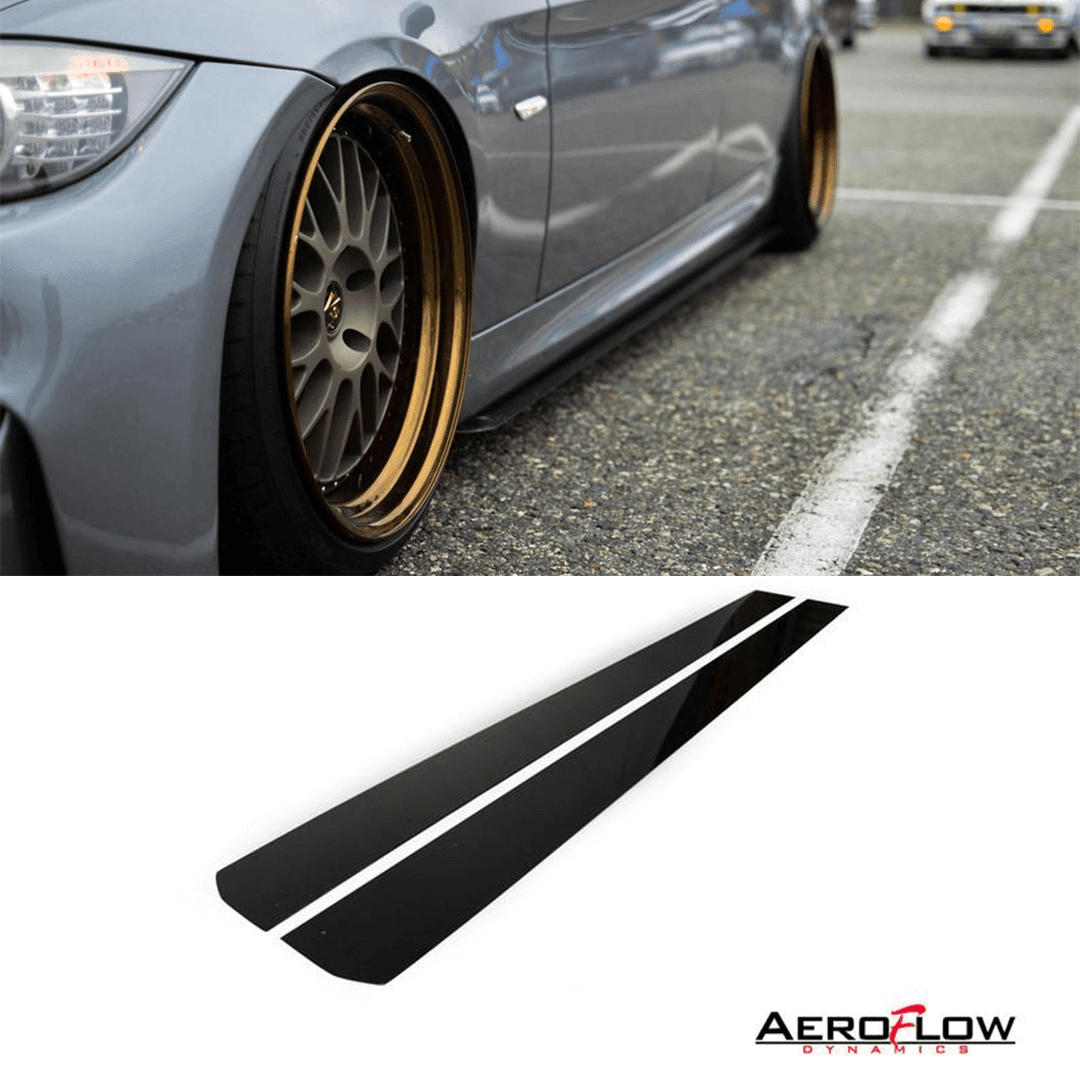 AeroFlow Dynamics 2006-2013 Bmw 328i 335i Side Skirt Extension V1 (E90)