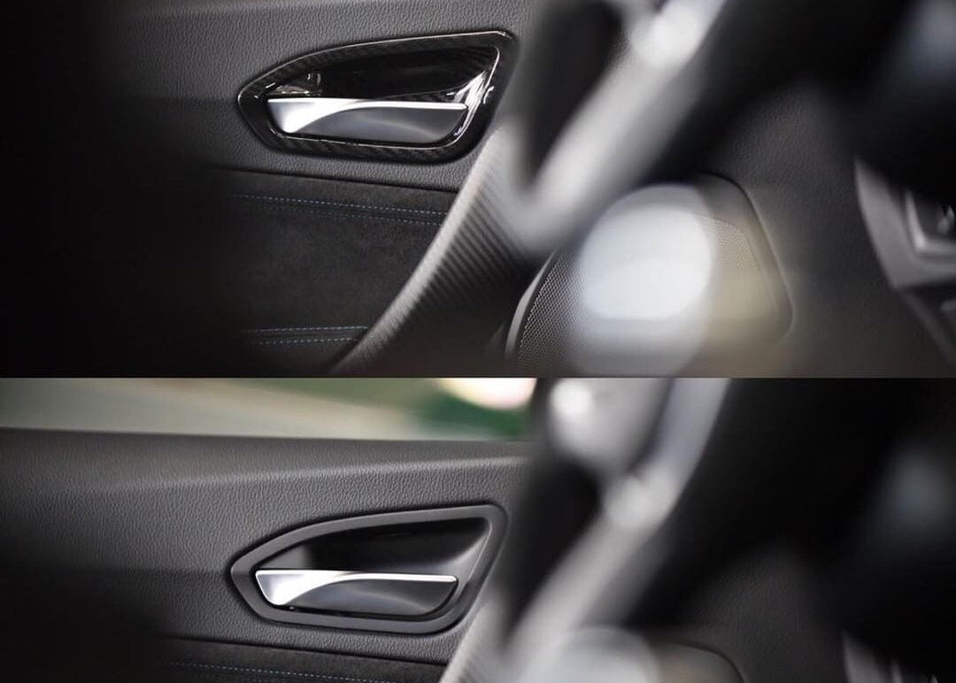 AutoTecknic Dry Carbon Interior Door Handle Trim Set - F87 M2