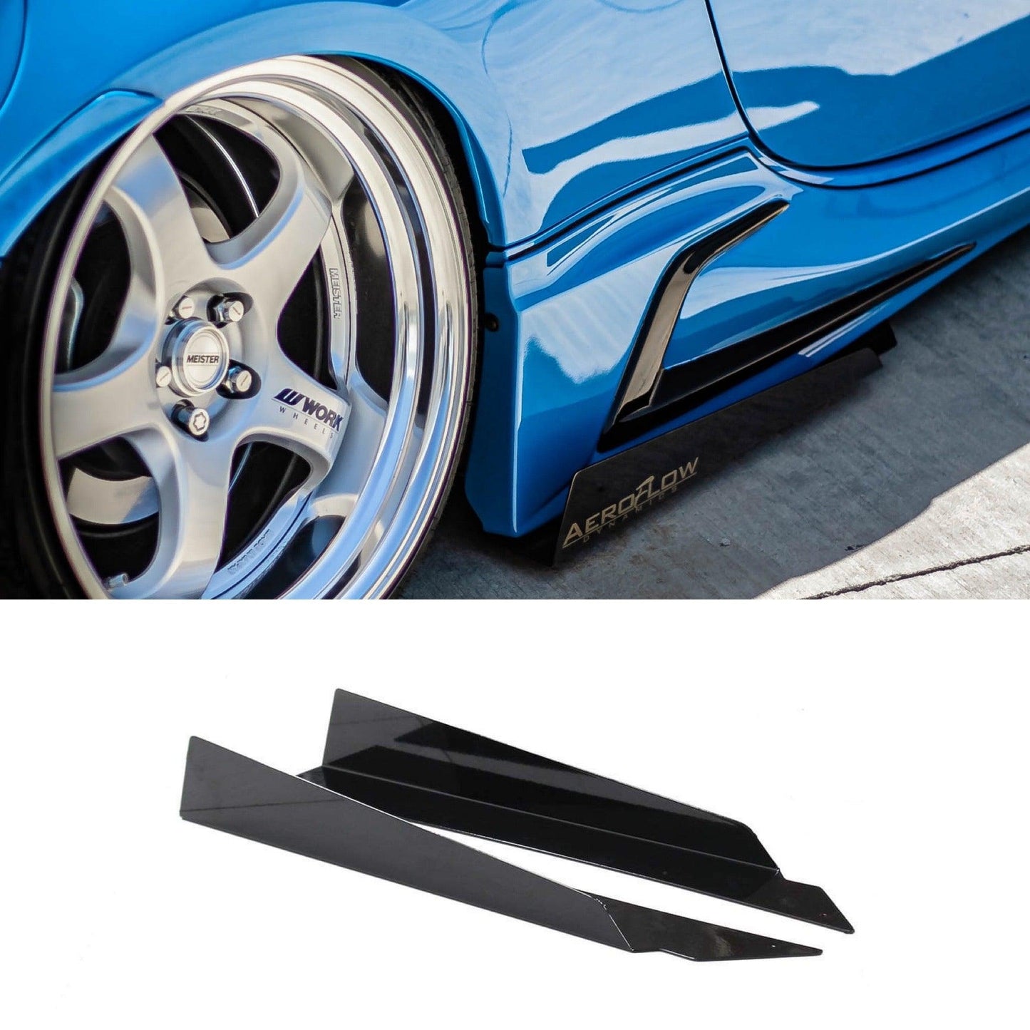 AeroFlow Dynamics 2022+ Toyota GR86 TRD Side Skirt Extension V7