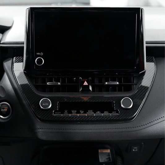 Toyota GR Corolla Carbon Fiber Center AC Knob Panel Cover