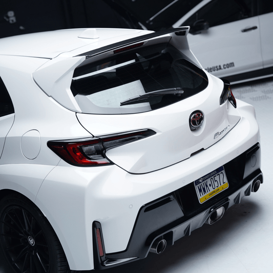 Toyota GR Corolla Paint Matched/Gloss Black/Carbon Fiber Spec D Rear Spoiler