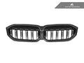 AutoTecknic Dry Carbon Fiber Dual-Slat Front Grille - G20 3-Series LCI