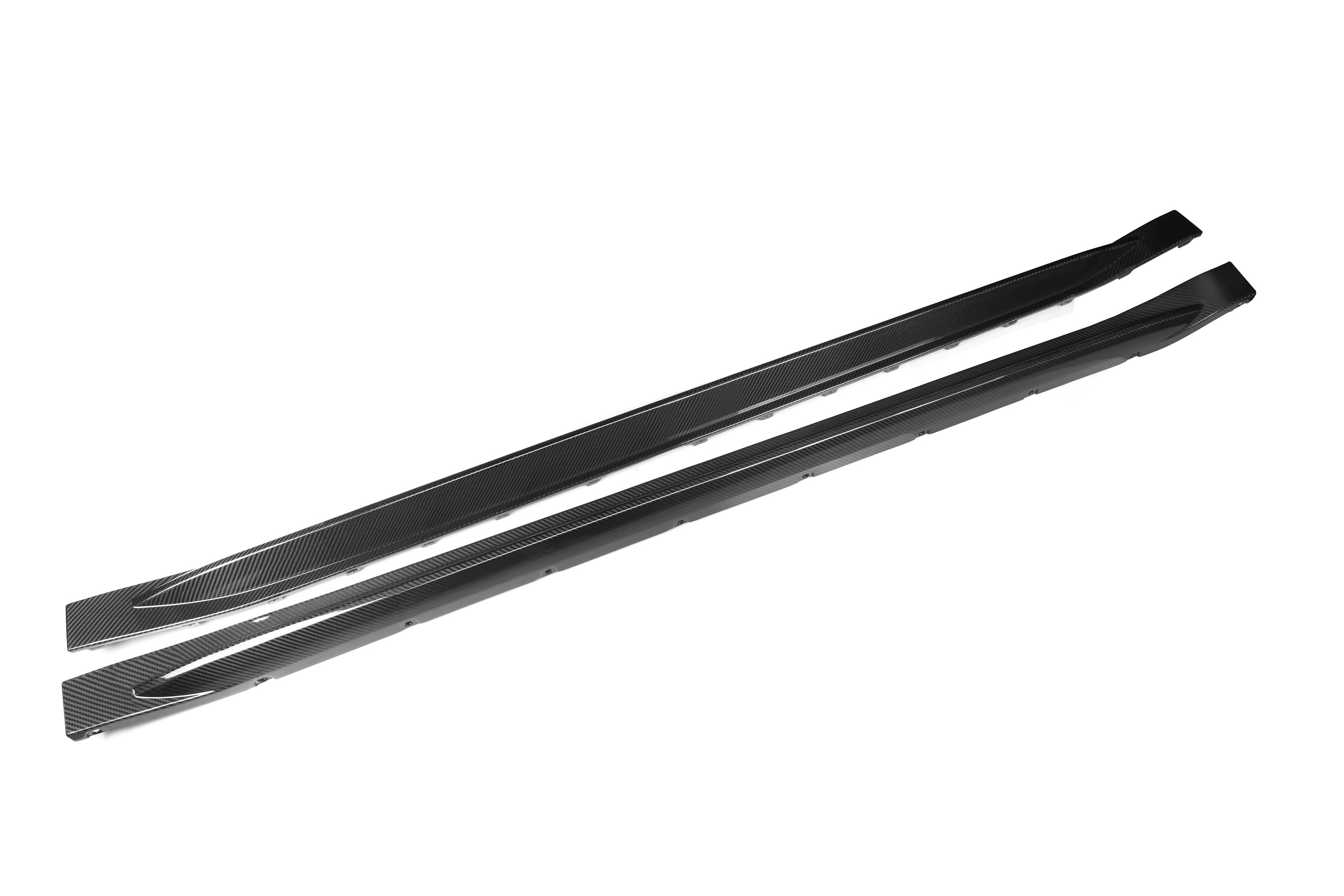 G8X OEM Dry Carbon Fiber Side Skirts