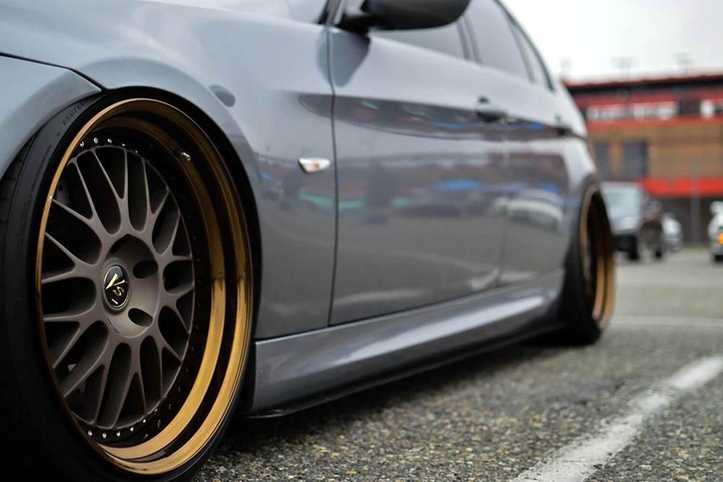 AeroFlow Dynamics 2006-2013 Bmw 328i 335i Side Skirt Extension V1 (E90)