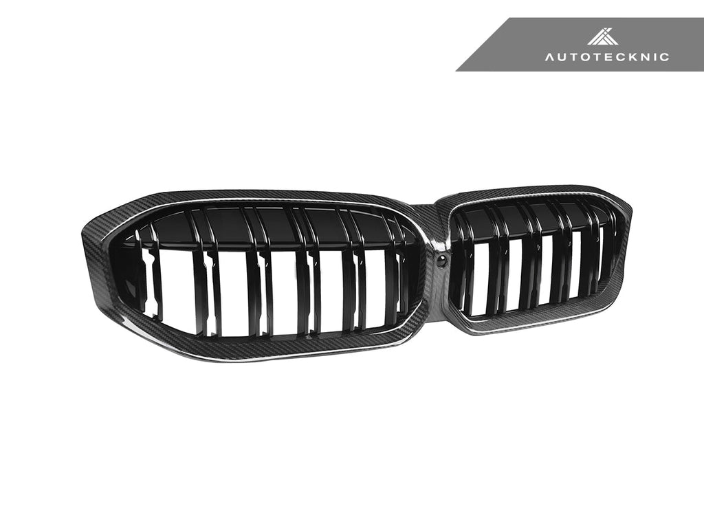 AutoTecknic Dry Carbon Fiber Dual-Slat Front Grille - G20 3-Series LCI