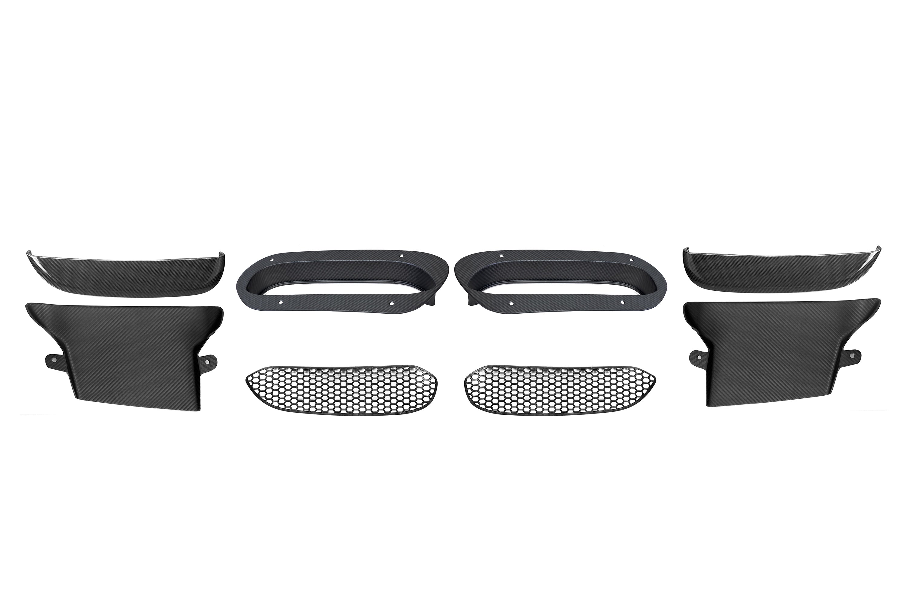G90 M5 SQ Style Dry Carbon Fiber Vented Hood Inlet and Trim