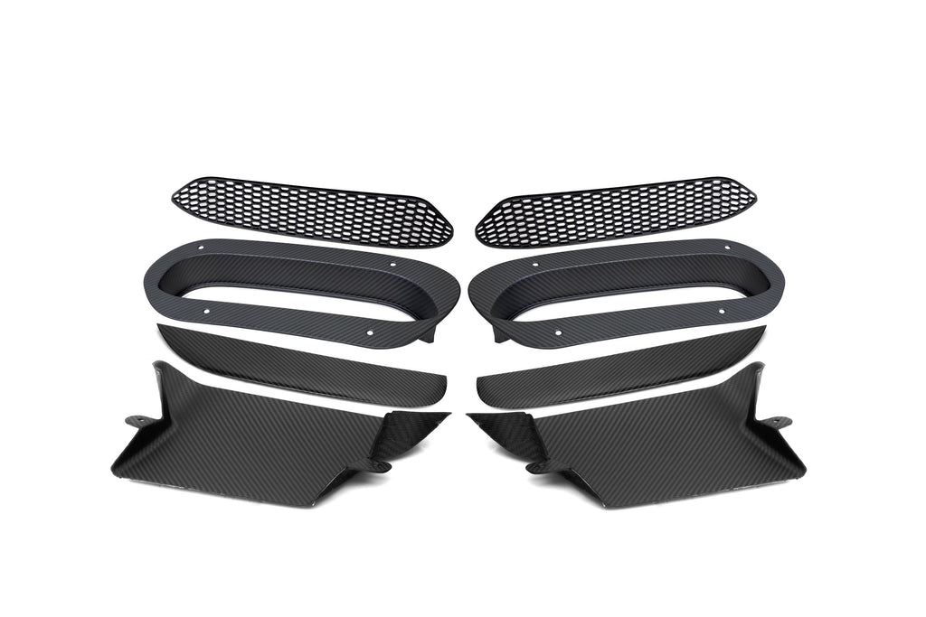 G90 M5 SQ Style Dry Carbon Fiber Vented Hood Inlet and Trim