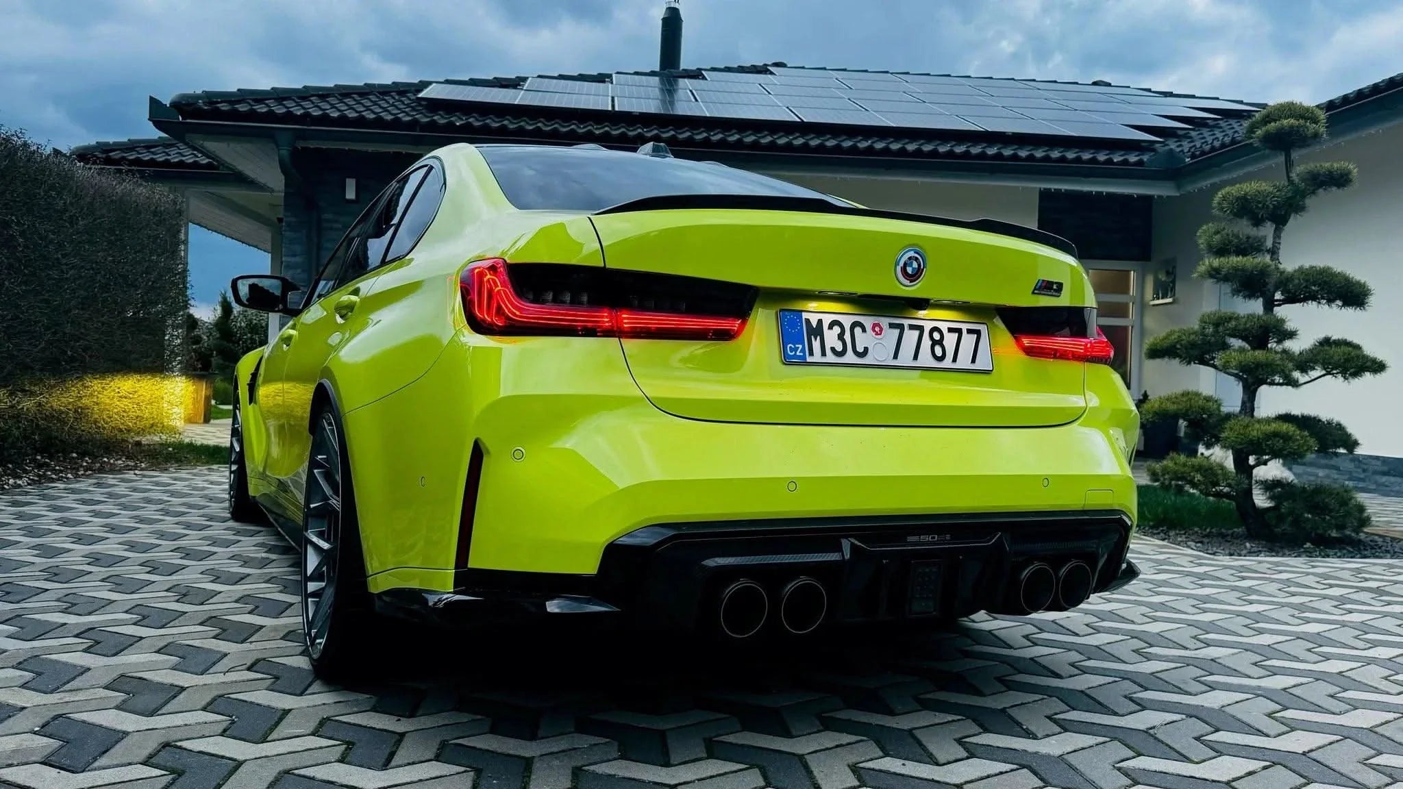 BMW 3 Series G20 G28 Red and Smoked CSL Style Laser Tail Lights (2019-2024)