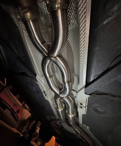 IRL E9x Double X Pipe | House of Apex - House of Apex