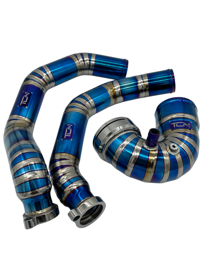 TCM Titanium Charge Pipe Kit BMW M3 M4 M2C F80 F82 F87 S55 | House of Apex - House of Apex