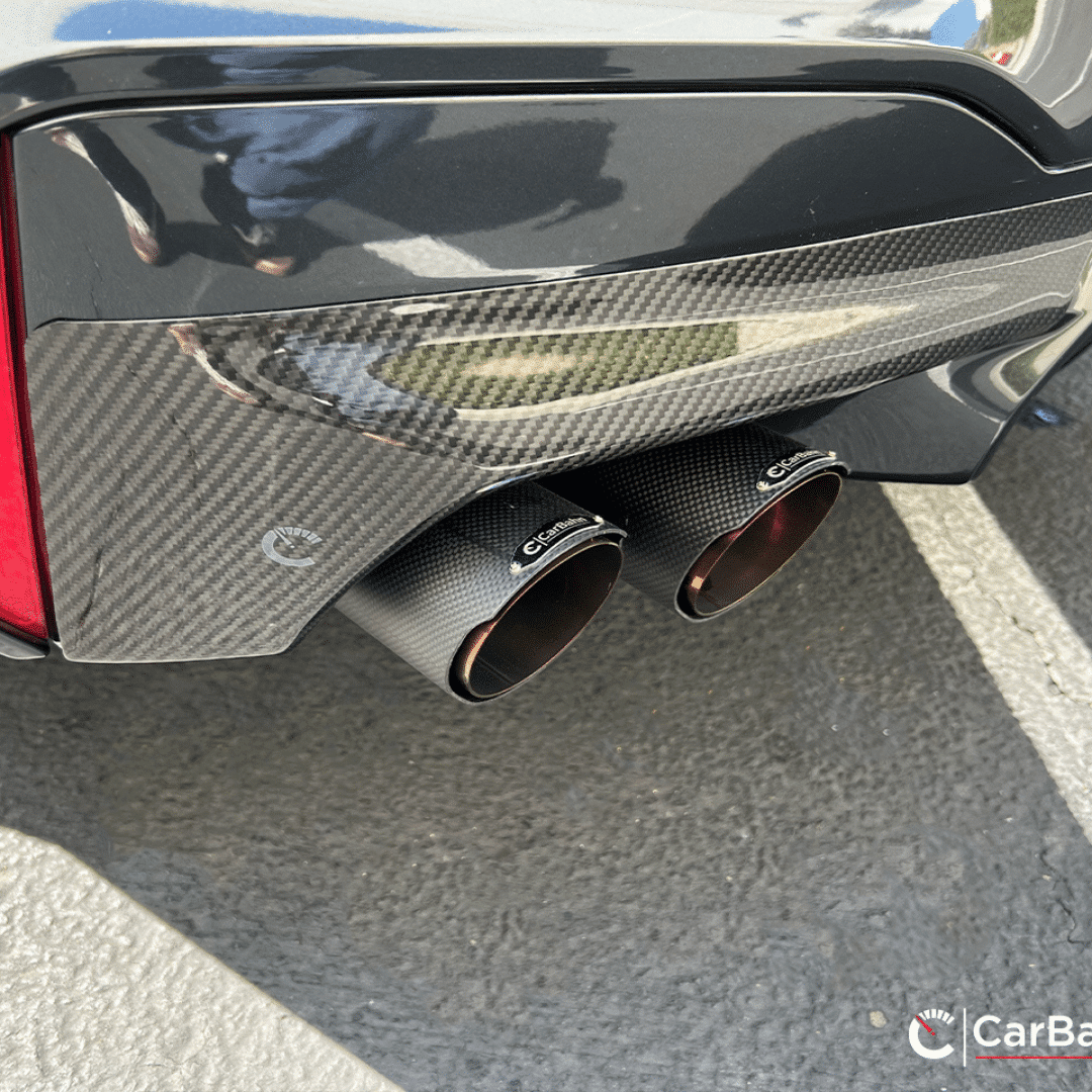 Gloss Carbon Fiber Rear Bumper Splitter Set | BMW F90 M5 (2017-2019)