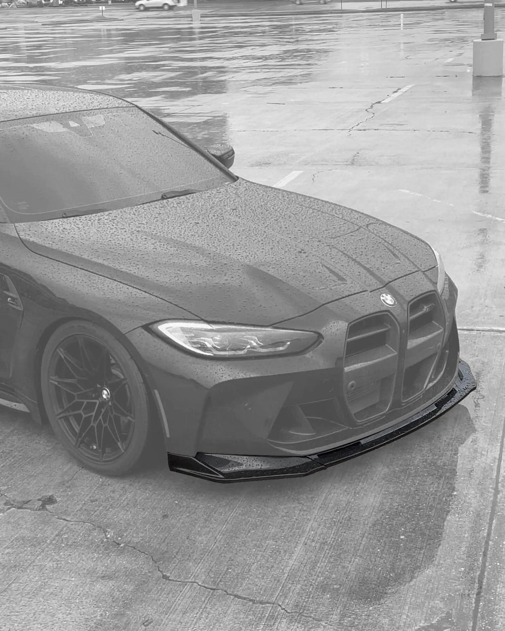 BMW 3 Series M3 M4 G80 G82 V Style Carbon Fiber Front Lip (2019 +)