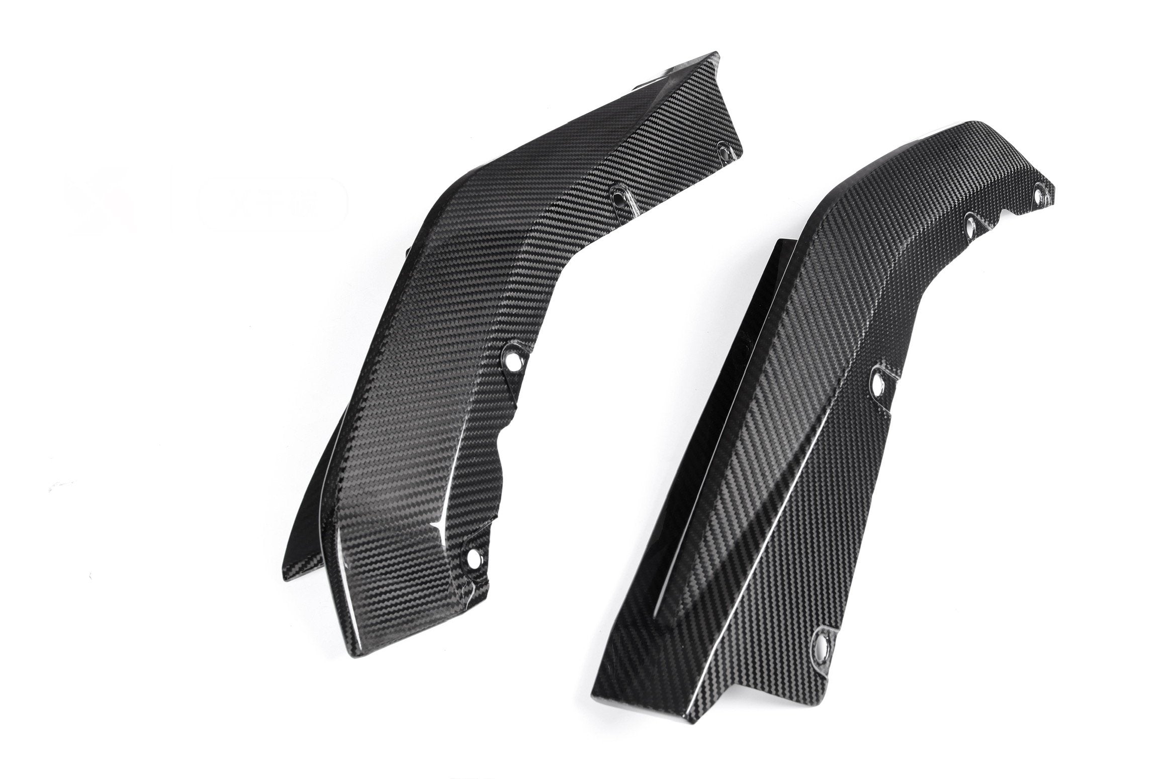 G8X Dry Carbon Fiber Rear OEM Style Replacement Bumper Splitters