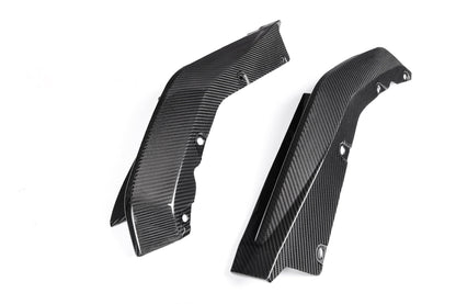 G8X Dry Carbon Fiber Rear OEM Style Replacement Bumper Splitters