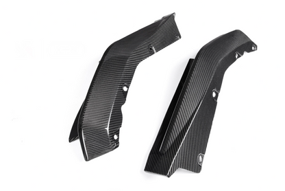 G8X Dry Carbon Fiber Rear OEM Style Replacement Bumper Splitters