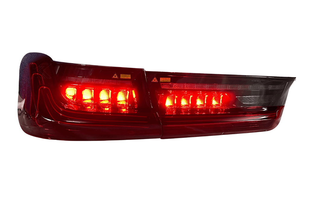 BMW 3 Series G20 G28 Red and Smoked CSL Style Laser Tail Lights (2019-2024)