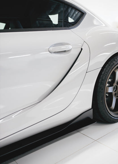AeroFlow Dynamics 2020 - 2022  Toyota Supra A90 Side Skirt Extensions V1