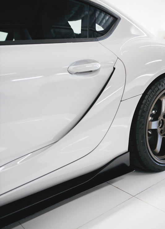 AeroFlow Dynamics 2020 - 2022  Toyota Supra A90 Side Skirt Extensions V1