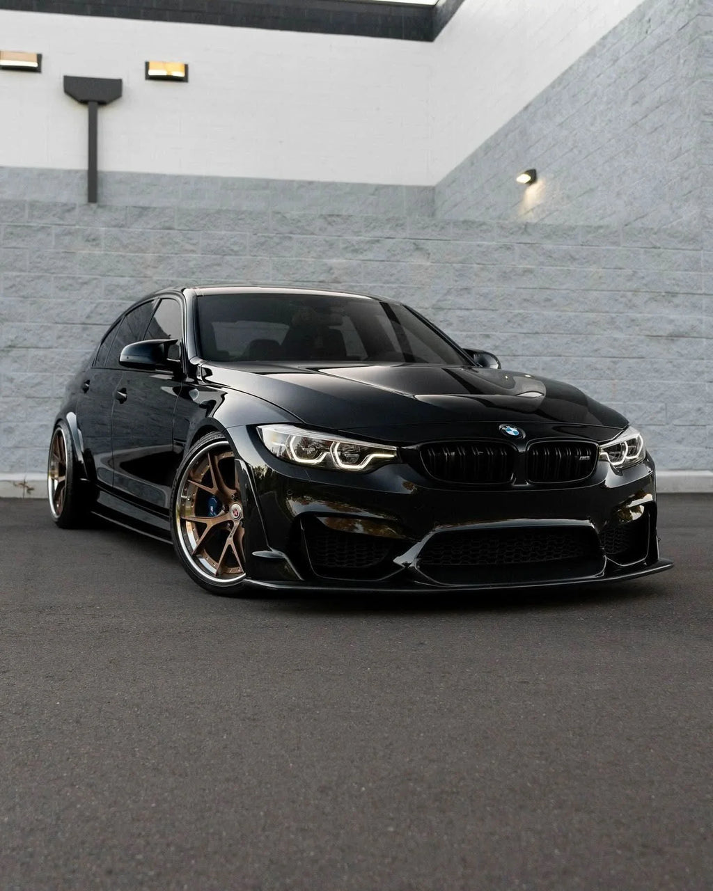 BMW 3 Series F80 M3 F82 F83 M4 Laptor Style Carbon Fiber Front Lip (2015 - 2021)