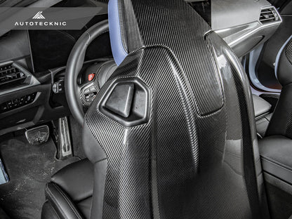 AutoTecknic Dry Carbon Full Seat Back Cover Set - G87 M2