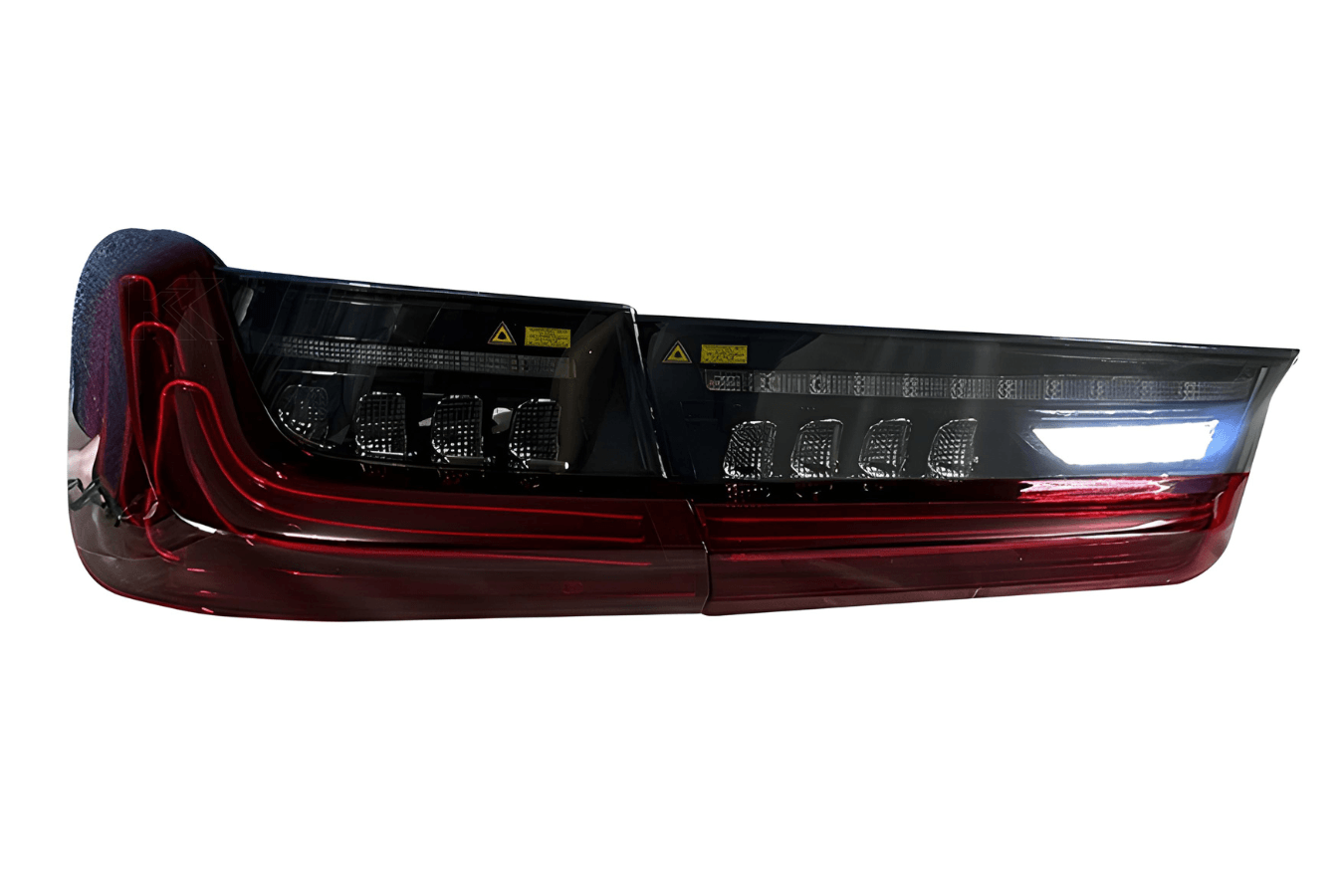 BMW 3 Series G20 G28 Red and Smoked CSL Style Laser Tail Lights (2019-2024)