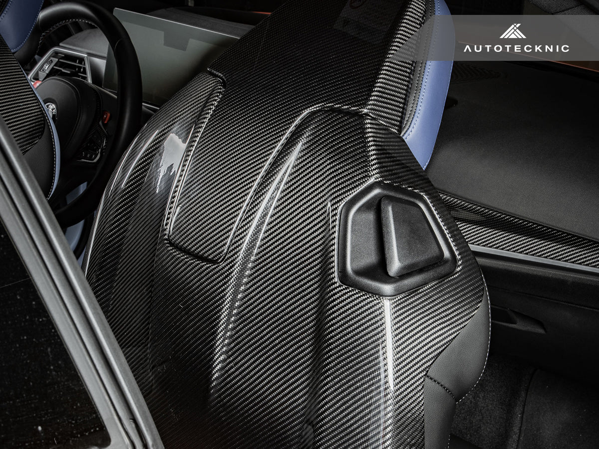 AutoTecknic Dry Carbon Full Seat Back Cover Set - G87 M2