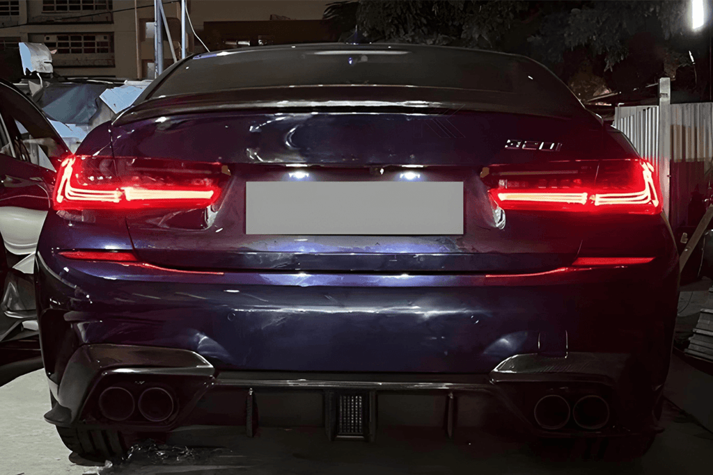 BMW 3 Series G20 G28 Red and Smoked CSL Style Laser Tail Lights (2019-2024)