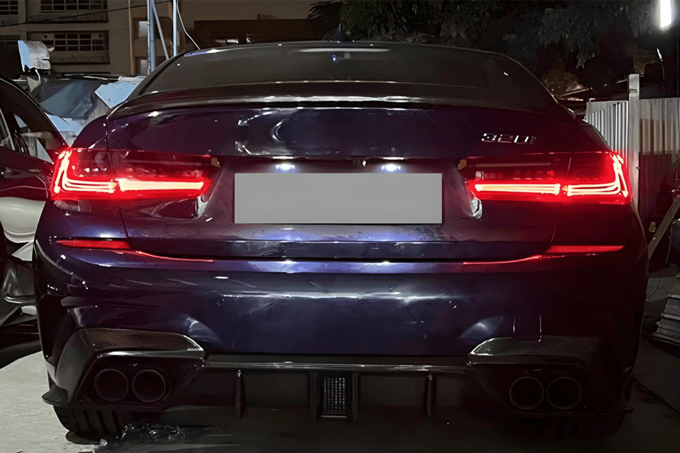 BMW 3 Series G20 G28 Red and Smoked CSL Style Laser Tail Lights (2019-2024)