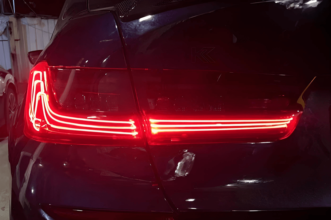 BMW 3 Series G20 G28 Red and Smoked CSL Style Laser Tail Lights (2019-2024)