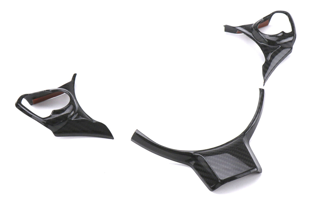 OLM LE Dry Carbon Fiber Steering Wheel Covers - 2017-2024 Subaru BRZ / Toyota GR86