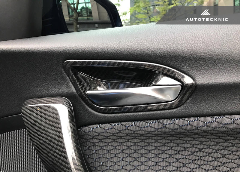 AutoTecknic Dry Carbon Interior Door Handle Trim Set - F87 M2