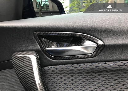 AutoTecknic Dry Carbon Interior Door Handle Trim Set - F87 M2