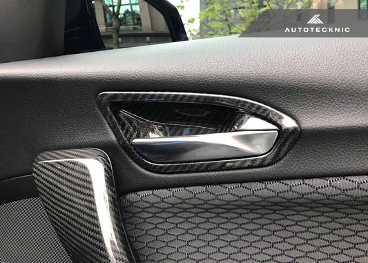 AutoTecknic Dry Carbon Interior Door Handle Trim Set - F87 M2