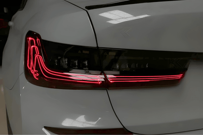 BMW 3 Series G20 G28 Red and Smoked CSL Style Laser Tail Lights (2019-2024)