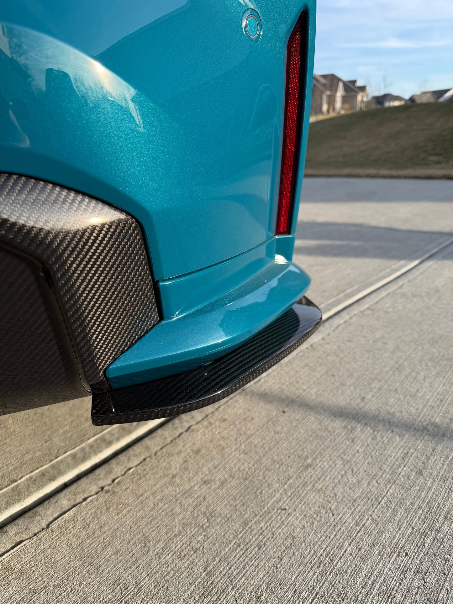 G8X Dry Carbon Fiber Rear Skirt Extensions
