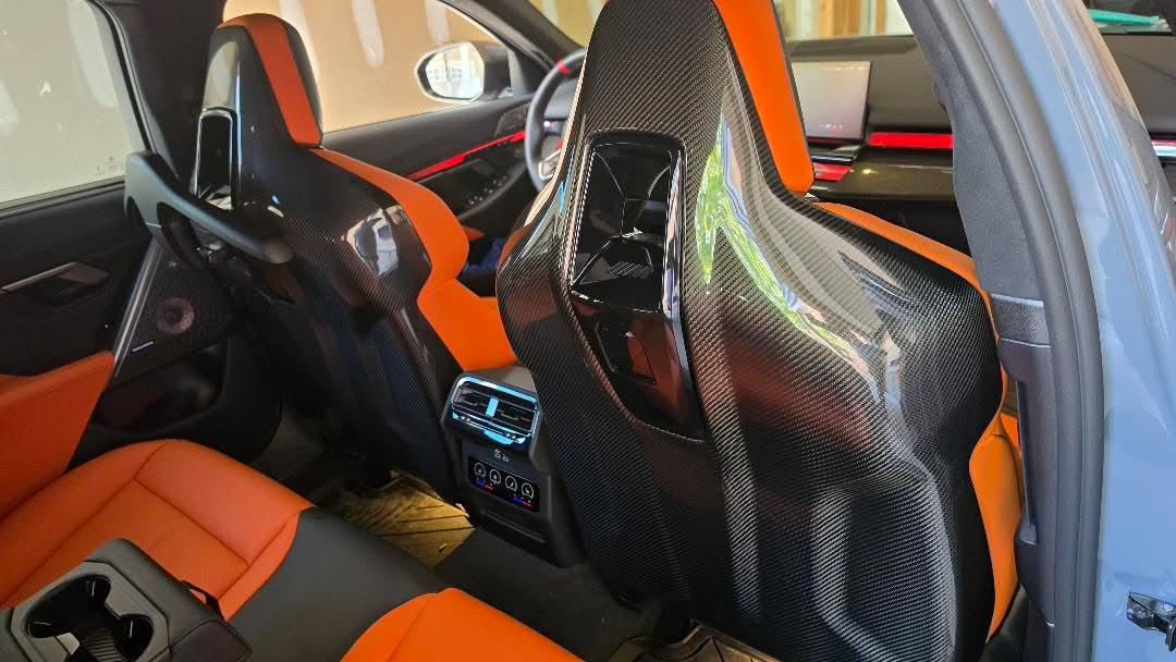 G90 / G99 M5 OEM Style Dry Carbon Fiber Seat Back Covers