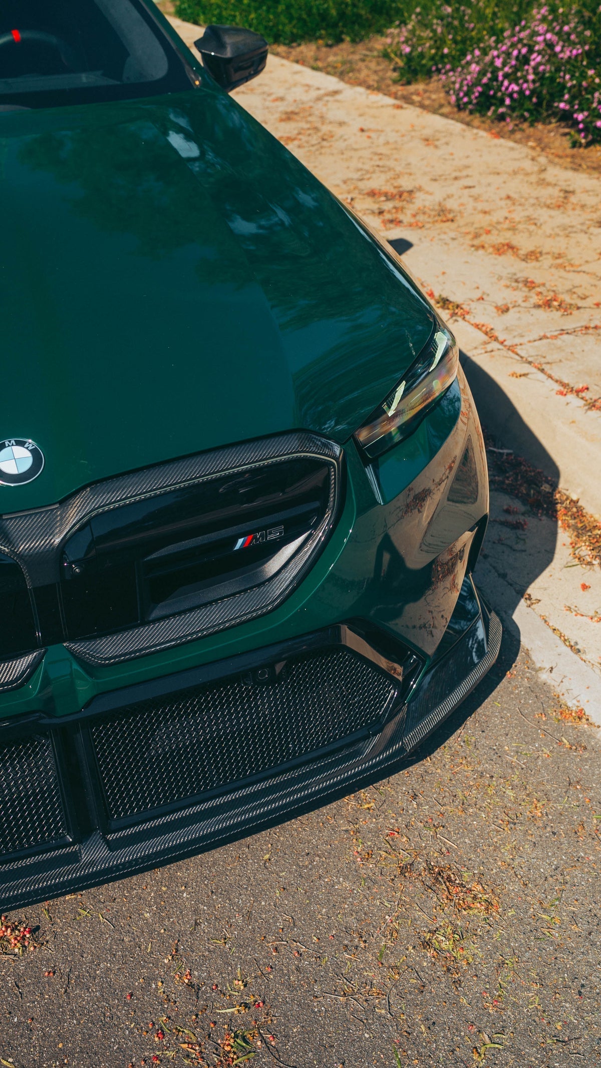 G90/G99 M5/G60 5 SERIES DRY CARBON FIBER FRONT GRILL OVERLAY TRIM