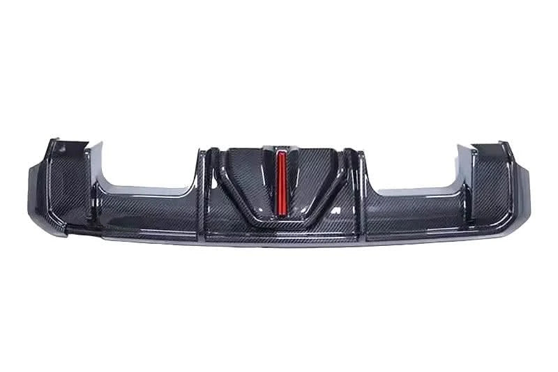 BMW 3 Series G80 M3 G82 G83 M4 Carbon Fiber Rear Diffuser with LED Lights (2019 - 2024)