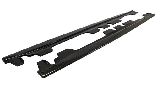 2007-2013 BMW E9X M3 E-Style Carbon Fiber Side Skirt Extensions
