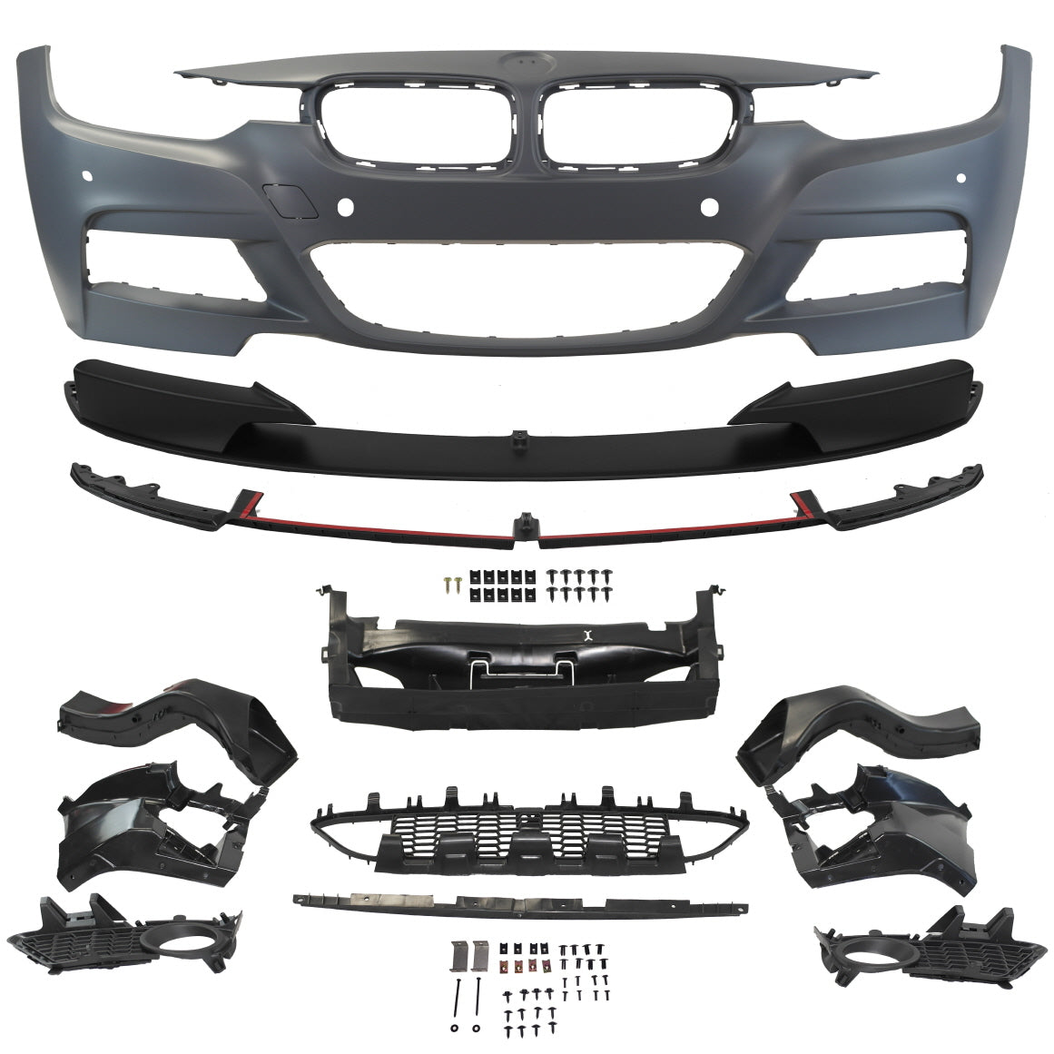 2012-2018 BMW F30 Performance Style Front Bumper W/ Fog Lamps
