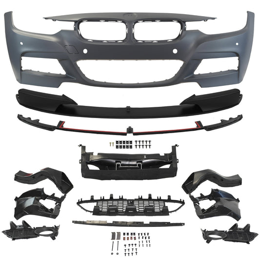 2012-2018 BMW F30 Performance Style Front Bumper W/ Fog Lamps